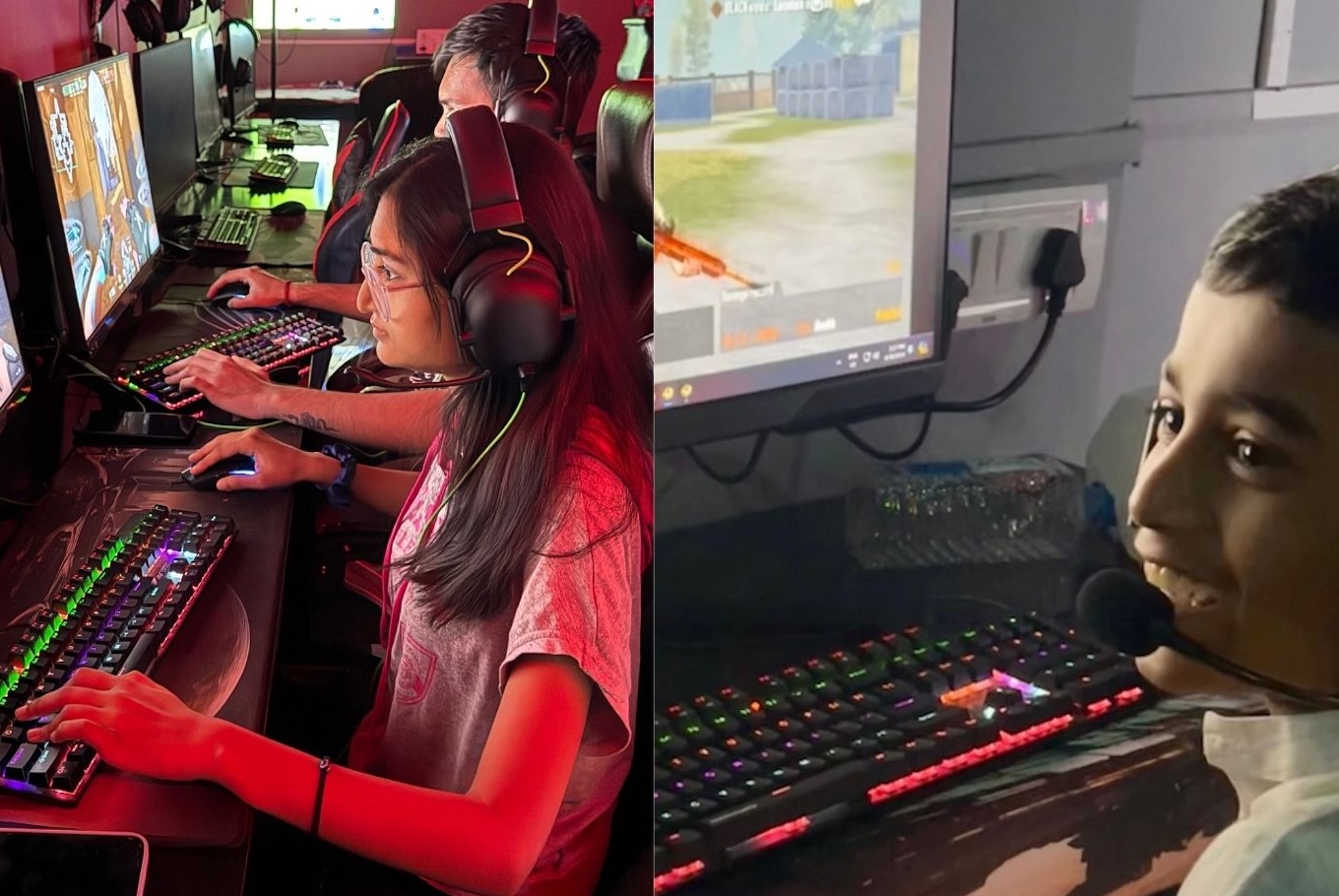 Diverse group of gamers enjoying Vibezone Esports Lounge